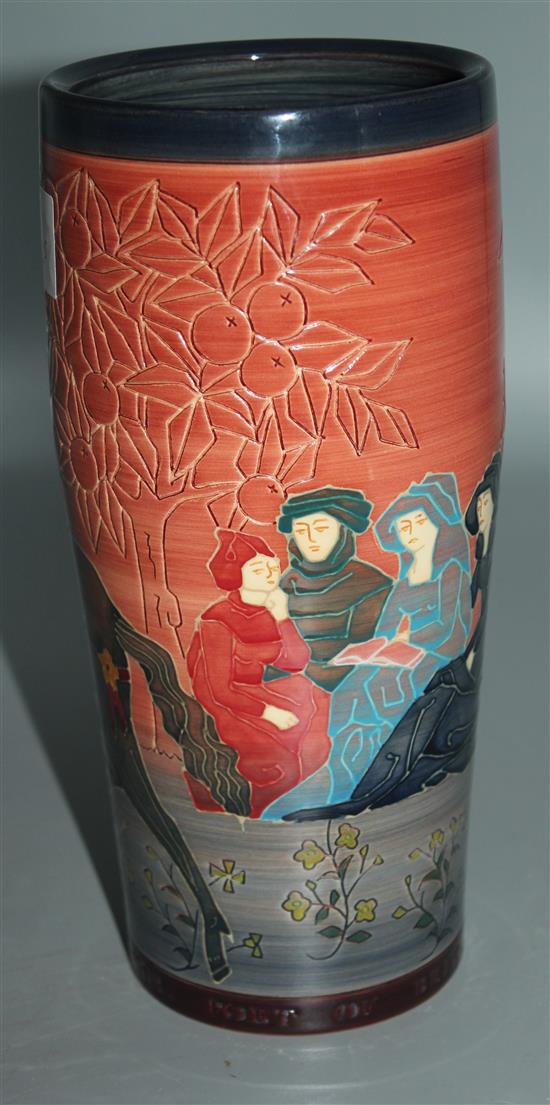 Sally Tuffin Poet of Britaine vase ltd ed 8/20